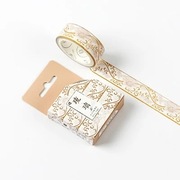 Taśma ozdobna Washi ze złoceniami, szer. 15 mm.