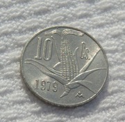 Meksyk Stany Zjednoczone 10 centavo 1979 Kukurydza KM# 434 Ładne