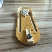 Mini Bowling Drewniany - Gra Zręcznościowa