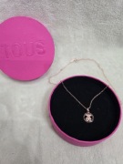 Tous piekny lancuszek Rose gold z misiem 