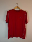 Koszulka sportowa Under Armour czerwona z logiem xl