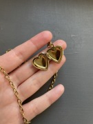 Naszyjnik sekretnik serce stal chirurgiczna szlachetna