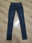 Desigual jeansowe rurki spodnie serduszko miękki jeans _ 24