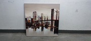 Obraz Miasto most 100x100 cm