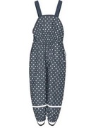 Spodnie przeciwdeszczowe w kropki granatowe z odblaskami roz.80