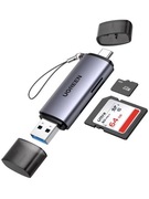 Czytnik kart SD USB C i A 3.0 UGREEN 5 Gb/s,kompatybilny z iPhone  MacBook