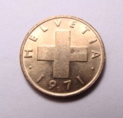 Szwajcaria 1 rappen 1971