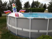 Duży basen stelażowy 610x132 cm