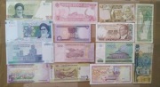 Banknoty świata Iran Irak Syria Arabia S. Sudan Jemen Zambia Brazylia...