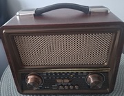 Radio sieciowo-bateryjne AM FM SW Retropolis Seattle Bluetooth USB microSD