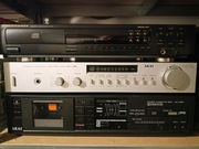 Deck wzmacniacz akai odtwarzacz CD Marantz  uszkodzone