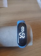 Dziecięce zegarki cyfrowy LED niebieski prezent