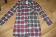 Koszula nocna OYSHO, r. XL, bawełna, krata, nowa, metki!