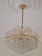 PIĘKNY KRYSZTAŁOWY ŻYRANDOL