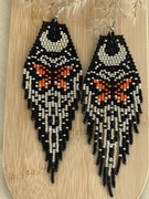 Kolczyki z japońskich koralików.