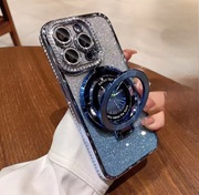 Etui z brokatem do iPhone 12,13,14,15,16 Pro niebieskie