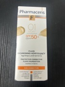 Pharmaceris F Fluid ochronno-kryjący SPF 50 01 Ivory