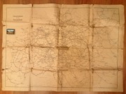 Oryginalna niemiecka mapa kolejowa, lipec 1944 r.