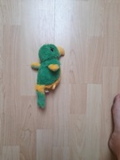 Pluszowa zielona papuga