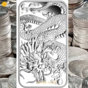 Sztabko moneta Smok 1oz Srebra 2022 +kapsel gratis