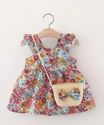 Sukienka Vintage dla dziewczynki - zestaw 2w1 