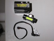 Latarka czołowa czołówka USB 2w1