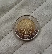 Moneta 5 zł z 2025 roku obiegowa 5zl złoty 2025r rok obiegowe dobry stan