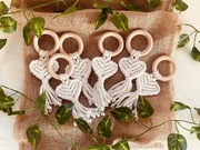 Obrączki Serwetniki na Serwetki Makrama 6 sztuk