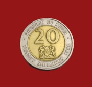 Moneta 20 szylingów 1998, Kenia