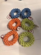 Gryzak-Ringo plecione ze sznura 