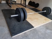 Stojak pod sztangę + ławka + drążek + podest martwy ciąg | siłownia