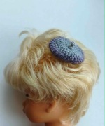 Spinka do włosów BERET z antenką rękodzieło francuski styl