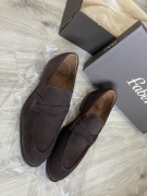 Buty loafersy mokasyny Faber 41, skóra zamszowa nubukowa