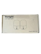 Lampka nocna z czujnikiem zmierzchu SURIGHT biały- 2 sztuki