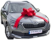 Mega kokarda na samochód czerwona XXL