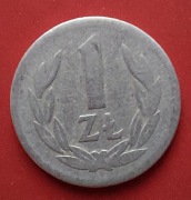 Moneta 1 złoty 1957 r. PRL (Al)