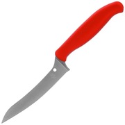 Nóż kuchenny Spyderco Z-Cut Pointed Tip Red Polypropylene, Satin CTS BD1N (