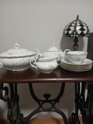 Zestaw Porcelany MZ Czechoslovakia - 9 elementów Vintage PRL Piękny stan.