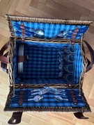 Piknikowy wiklinowy kosz