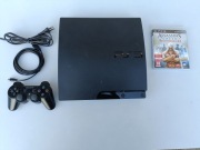 Konsola PlayStation 3 slim  dysk 500GB + oryginalny pad i okablowanie + gra
