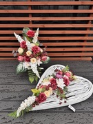 Piękny zestaw nagrobny z dużym sercem