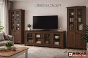 SALON Komoda LONDYN 180`(4D-FloT) Dąb Orzech Indu Producent BEKAS Meble 