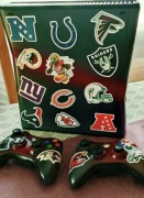 Xbox 360 RGH 500GB NFL Edition + 2 pady | red LED | sound mod | custom