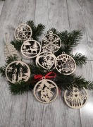 Bombki na choinkę, stroik świąteczny komplet 8szt