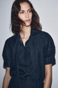 JEANSOWA KOSZULA Z WIĄZANIEM Z KOLEKCJI ZW Zara XS denim koszula jeansowa