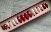 Ręcznie malowane sztuczne paznokcie,press on nails