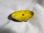 Mydelniczka ceramiczna z gliny żółto szara