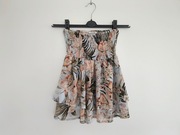 Orsay * spódnica w kwiaty kwiecist aletnia falbanki podszewka * 34 XS