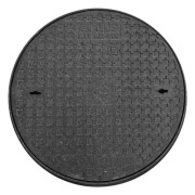 WŁAZ ŻELIWNY OKRĄGŁY 600 z PIERŚCIENIEM .