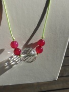 Naszyjnik Agat kryształowa kula piękny prezent na święta dziś wysyłka